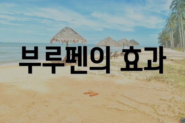 부루펜의 효과