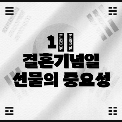 1️⃣ 결혼기념일 선물의 중요성