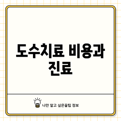 도수치료 비용과 진료