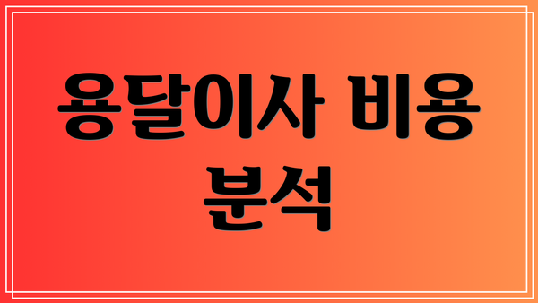 용달이사 비용 분석