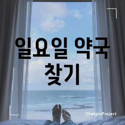 일요일 약국 찾기