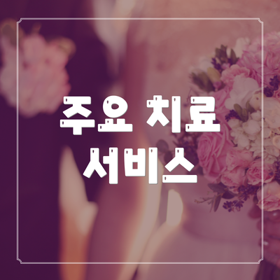 주요 치료 서비스