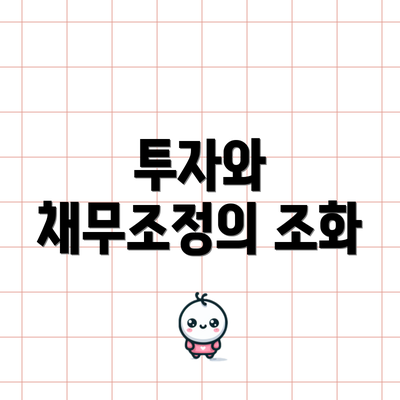 투자와 채무조정의 조화