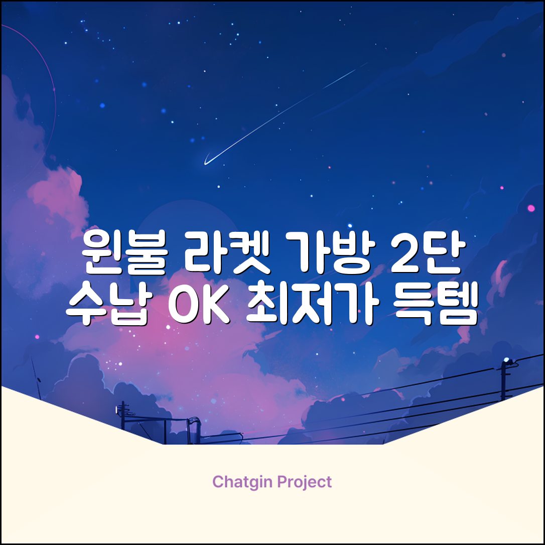 윈불 2단 배드민턴 테니스 라켓 가방, 그레이지 화이트, 1개 추천 리뷰