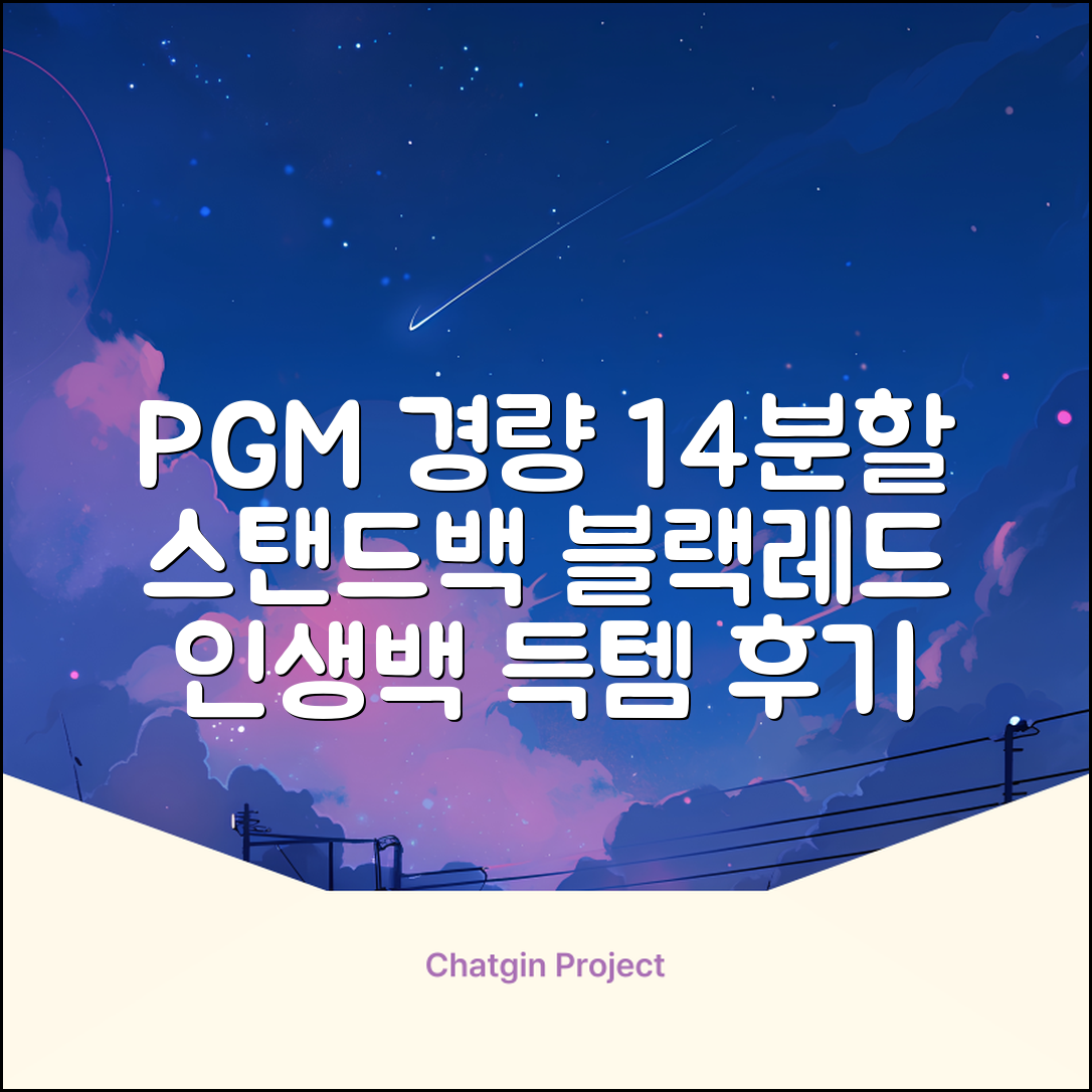 피지엠코리아 PGM 경량 14분할 골프백 스탠드백 캐디백, 블랙레드 추천 리뷰