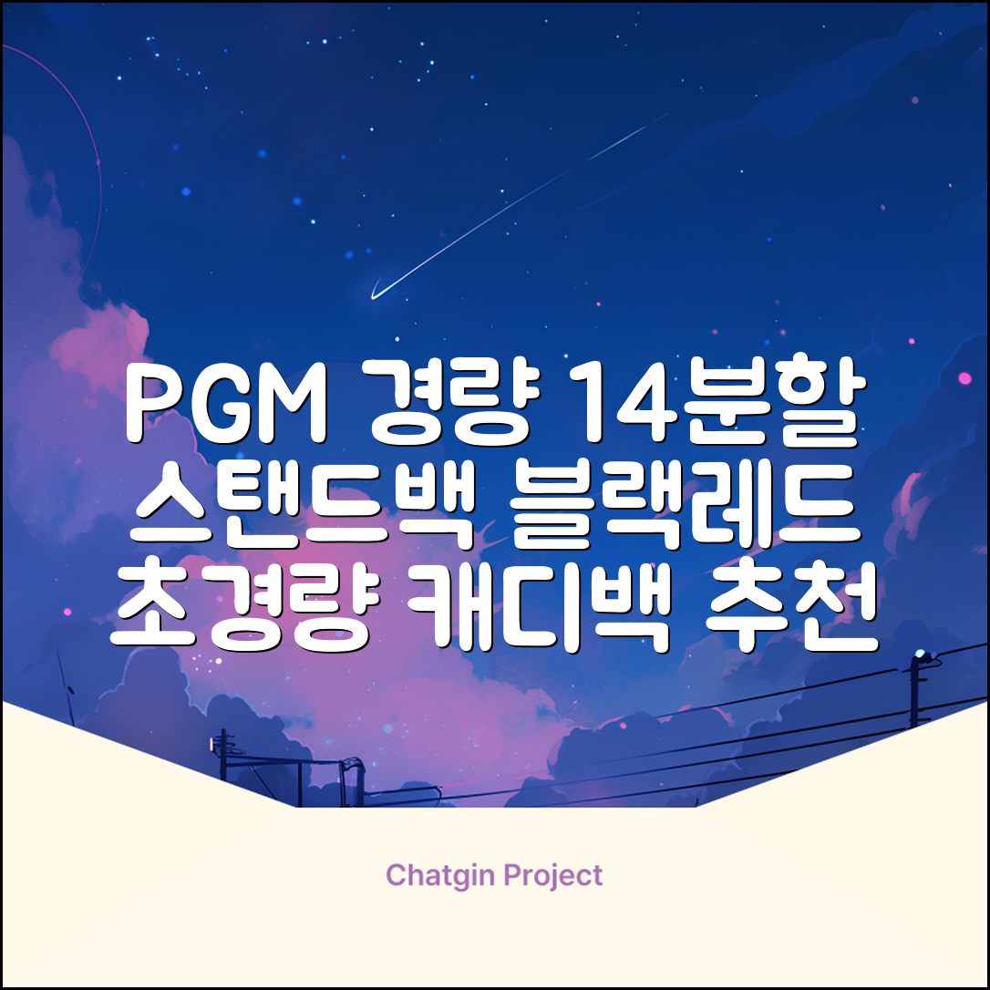 피지엠코리아 PGM 경량 14분할 골프백 스탠드백 캐디백, 블랙레드 추천 리뷰