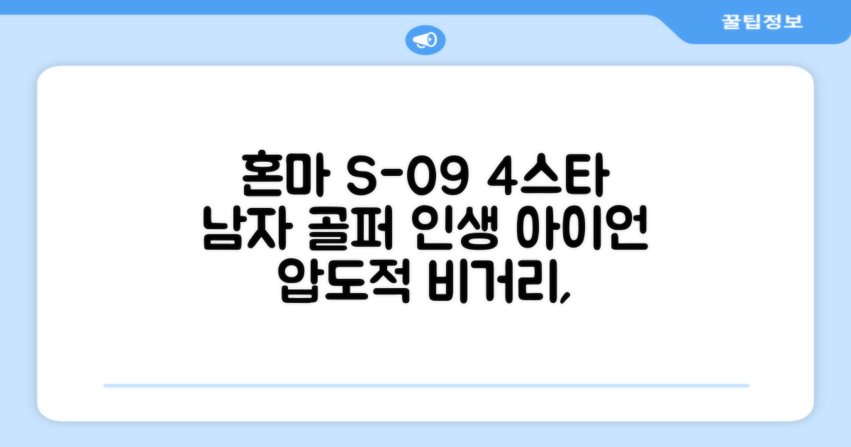 혼마아이언세트 남자아이언세트 S-09 혼마아이언 4스타 4/5/6/7/8/9/10/11/A/S 아이언커버 포함, 그라파이트S 추천 리뷰