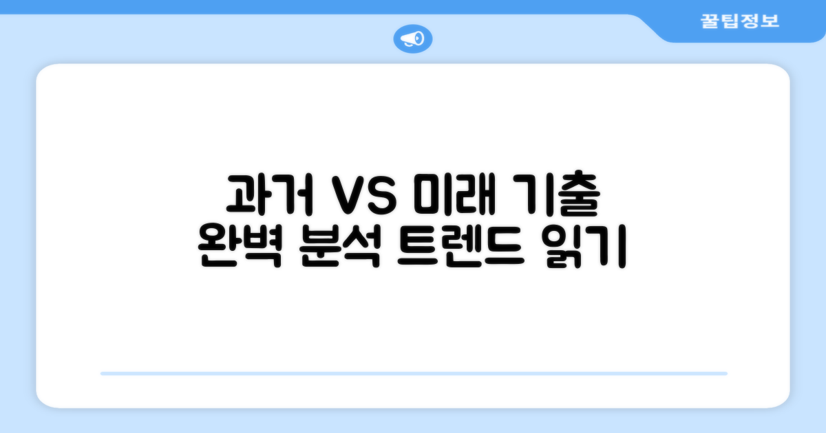 과거 기출 vs 미래 트렌드