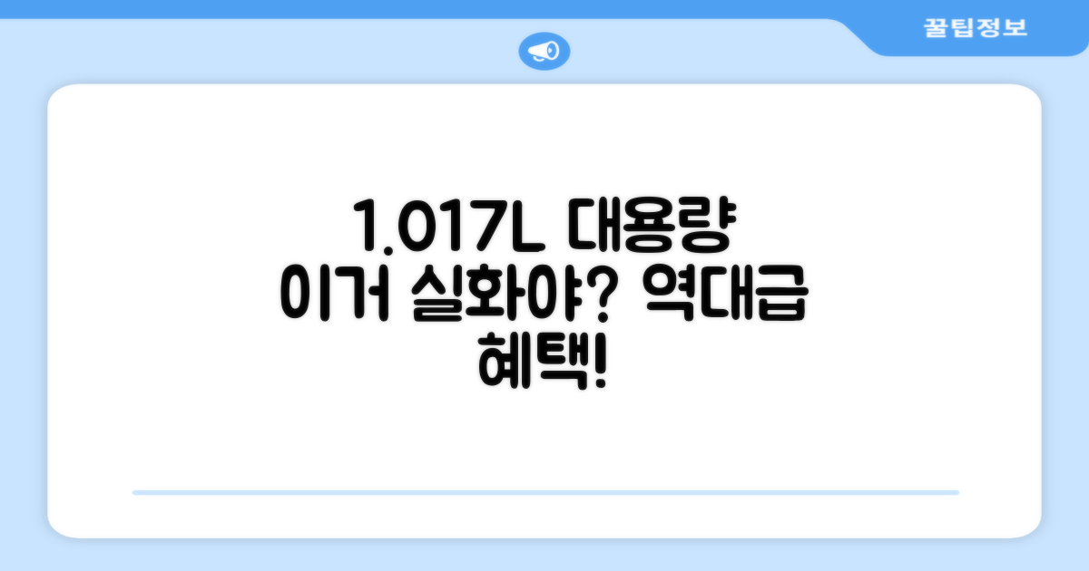 1.017L 대용량 혜택