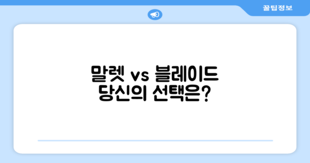 말렛 vs 블레이드, 당신의 선택은?