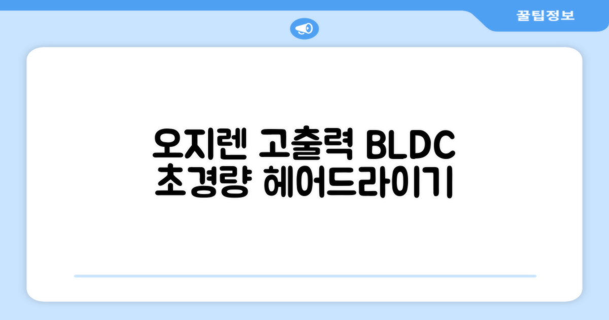 오지렌 초고속 고출력 초경량 음이온 BLDC 모터 헤어 드라이기, 화이트 추천 리뷰
