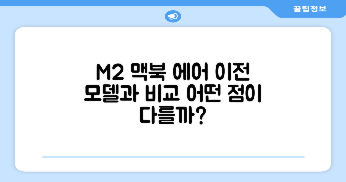 M2 맥북 에어, 이전 모델과 비교