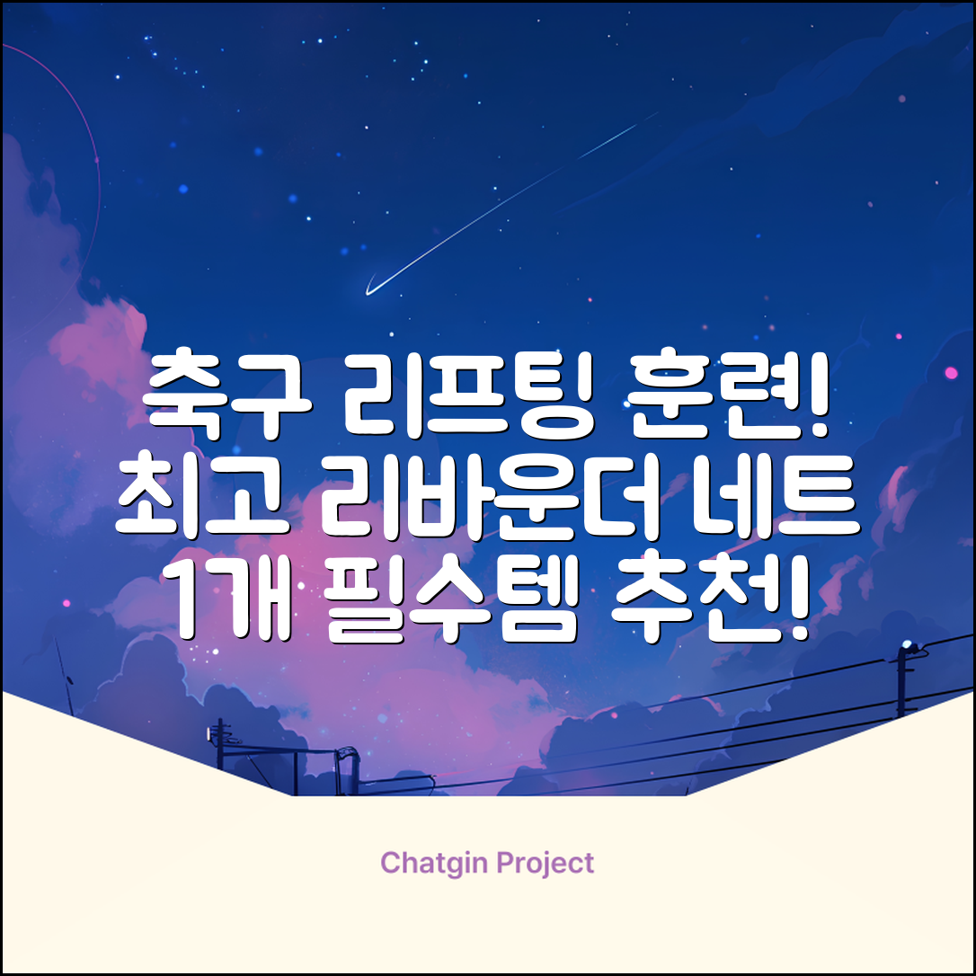 축구 리프팅 트래핑 리바운더 리바운드 네트, 1개 추천 리뷰