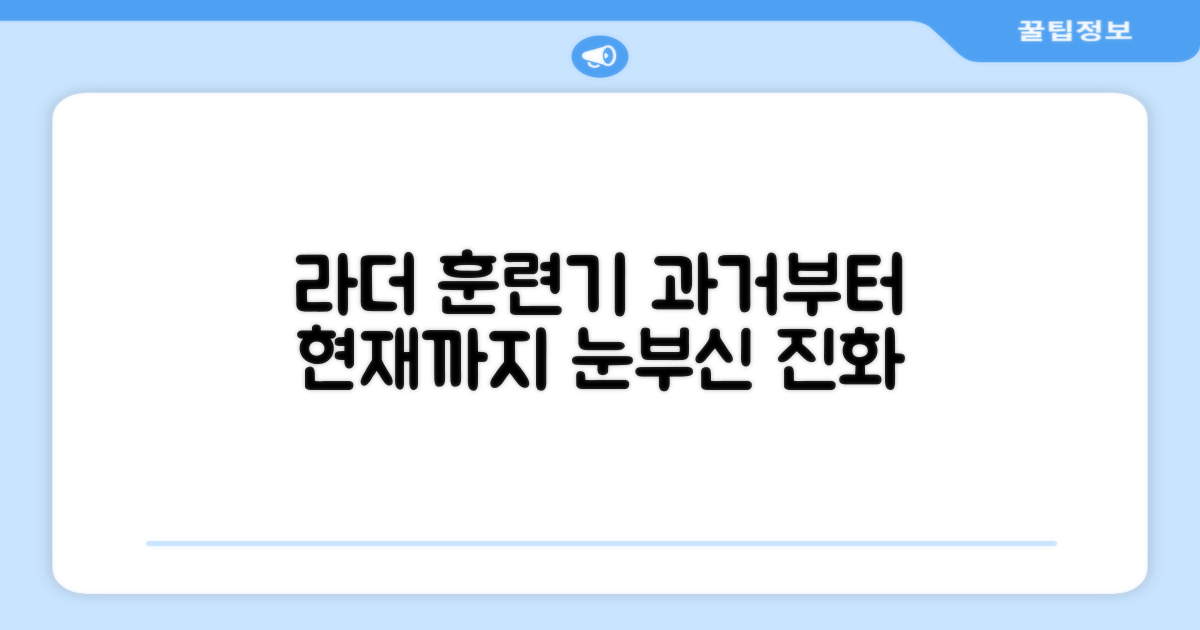 라더 훈련기: 과거와 현재