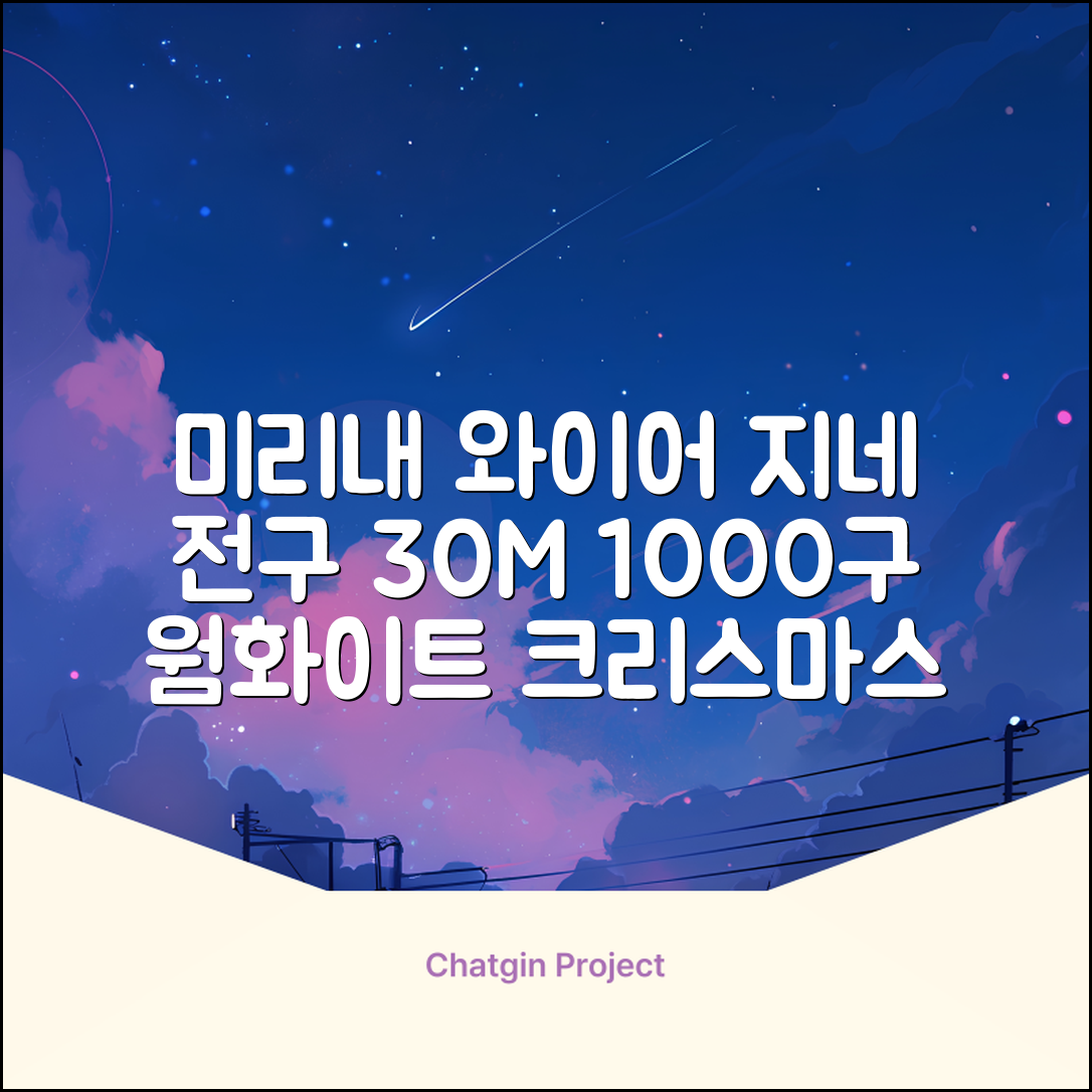 아리조명 LED 미리내 와이어 지네 전구 크리스마스 장식 줄 조명 30M 1000구 실버코팅, 웜화이트, 1개 추천 리뷰