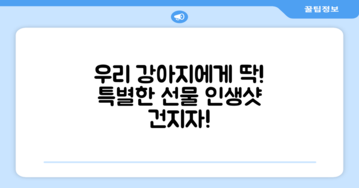 우리 강아지에게 딱!