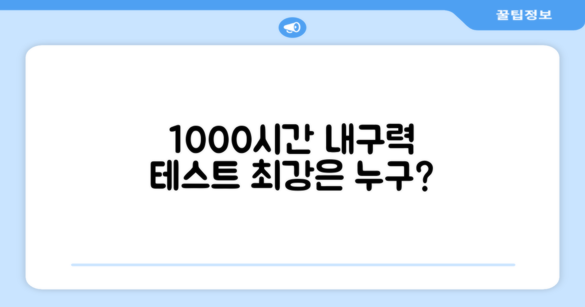1000시간 내구성