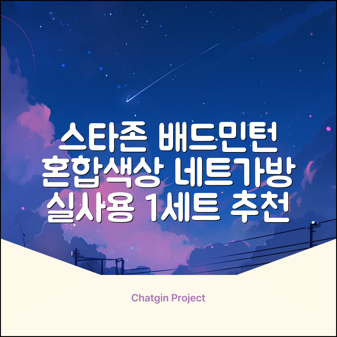 스타존 배드민턴 그물 네트 + 가방, 혼합색상, 1세트 추천 리뷰