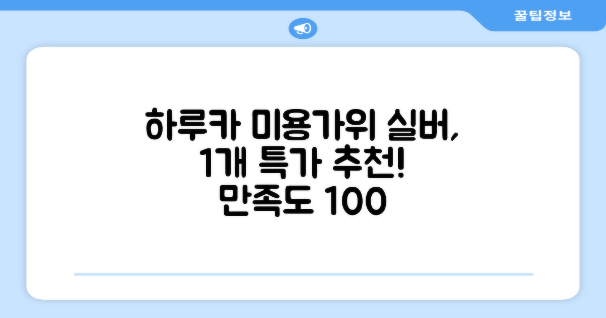 하루카 미용가위 세트, 실버, 1개 추천 리뷰