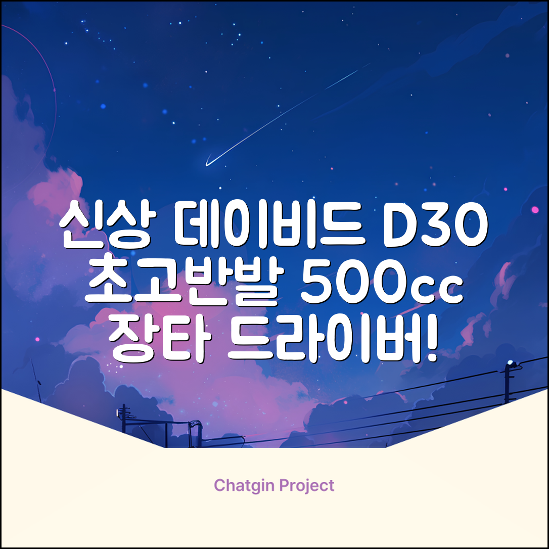 데이비드 신형 초고반발 D30 장타 드라이버 500cc 남성 여성+ 자석티, 10.5도, S 추천 리뷰