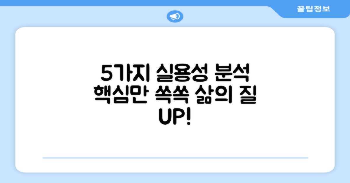 5가지 실용성 분석