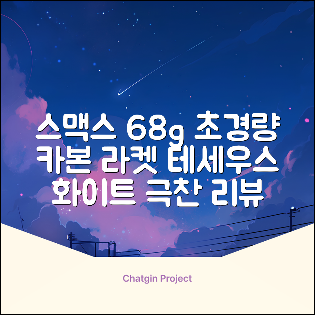 스맥스코리아 풀카본 초경량 배드민턴 라켓 68g, 테세우스 화이트, 1개 추천 리뷰