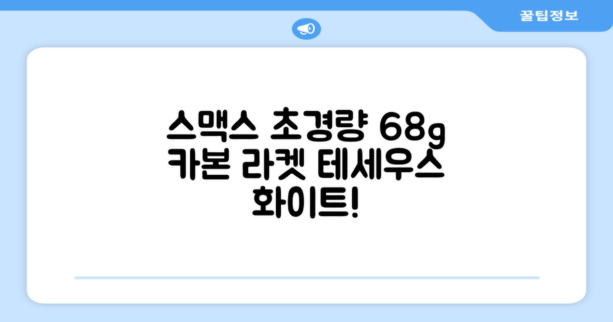 스맥스코리아 풀카본 초경량 배드민턴 라켓 68g, 테세우스 화이트, 1개 추천 리뷰