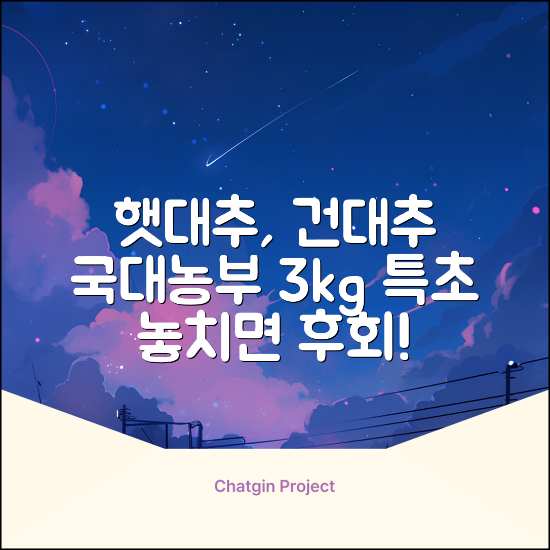 국대농부 경산 햇대추 건대추, 3kg(특초), 1개 추천 리뷰
