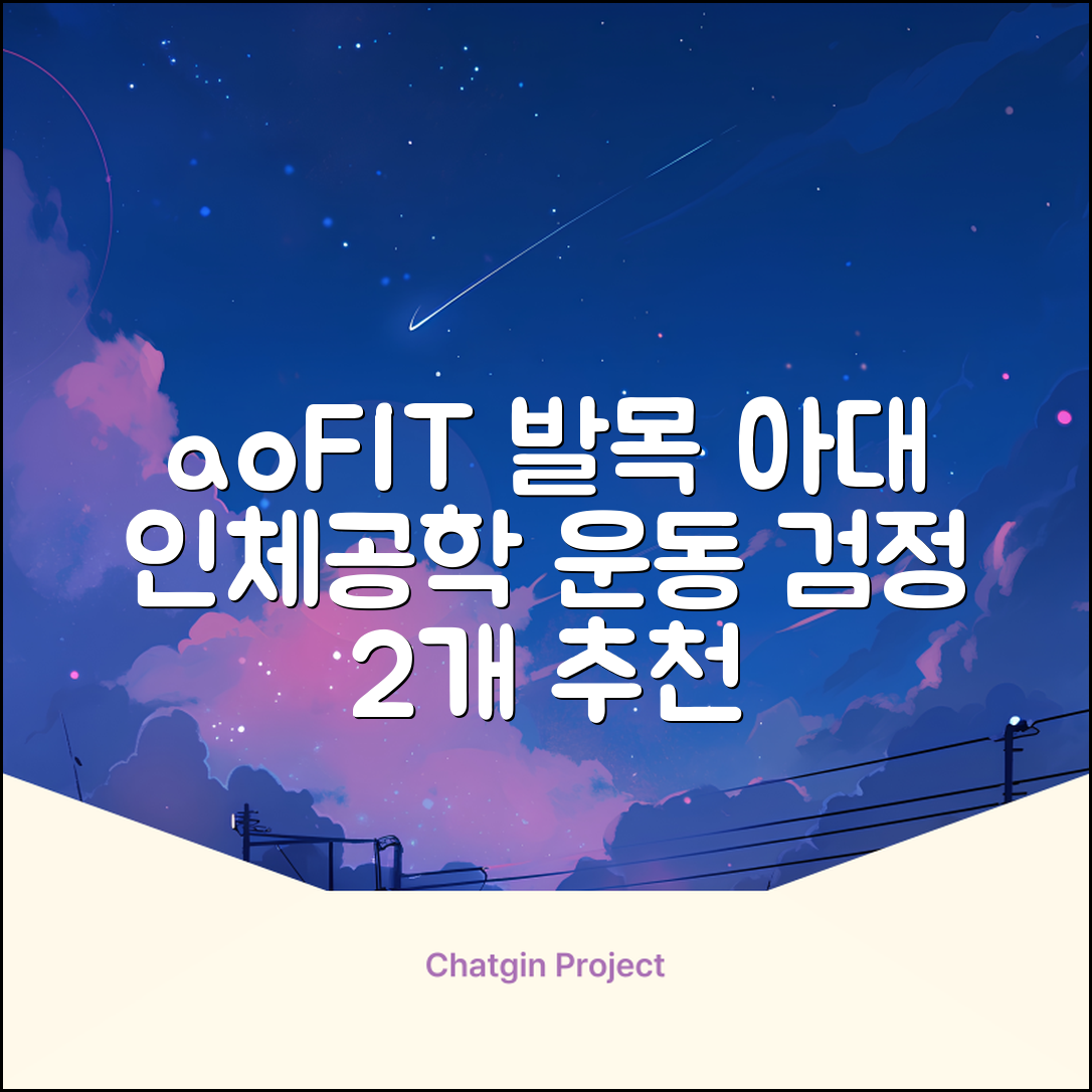 aoFIT발목 보호대 인체공학 운동 전용 발목 보호용 아대, 2개, 블랙 추천 리뷰