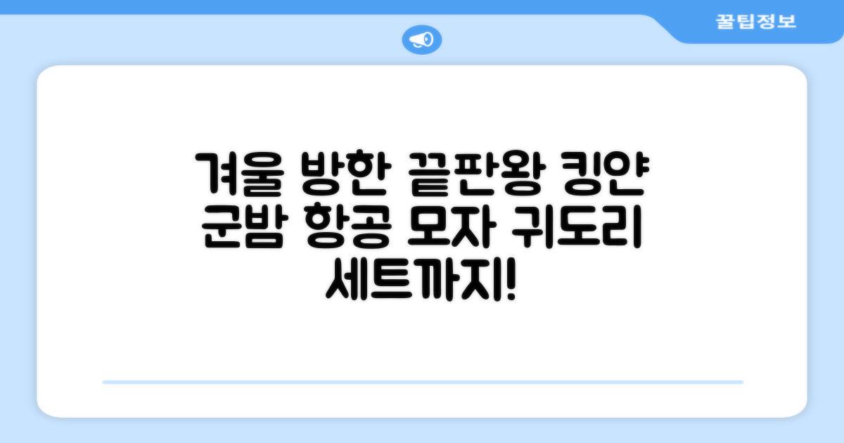 킹얀 겨울 방한모자 남여공용 군밤 항공 마스크 귀도리 모자 추천 리뷰