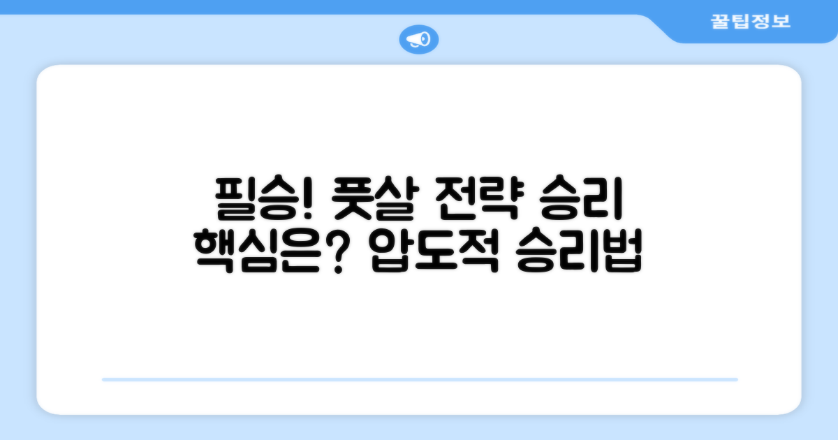 풋살 승리, 핵심 전략은 무엇일까요?