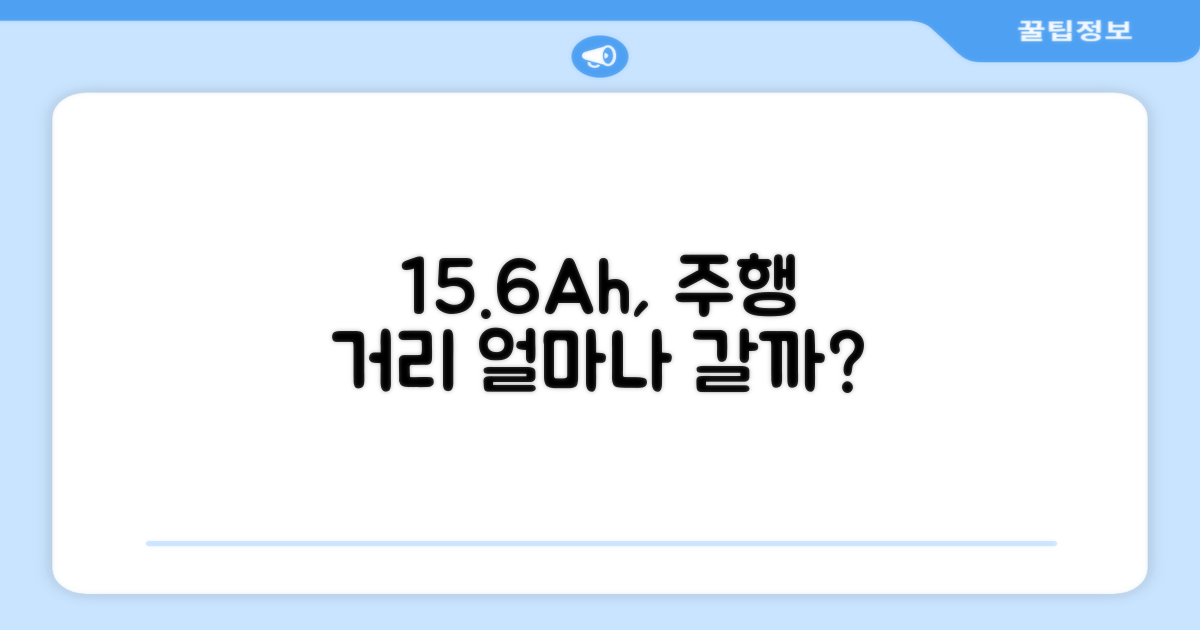 15.6Ah, 얼마나 멀리 갈까?
