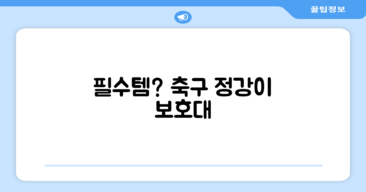 축구 정강이 보호대, 필수템 되나