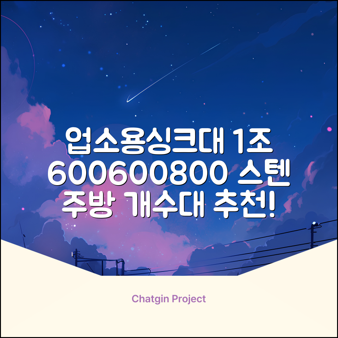 업소용싱크대 1조 600 업소용개수대 스텐싱크대 주방싱크대, 1조 600*600*800 추천 리뷰
