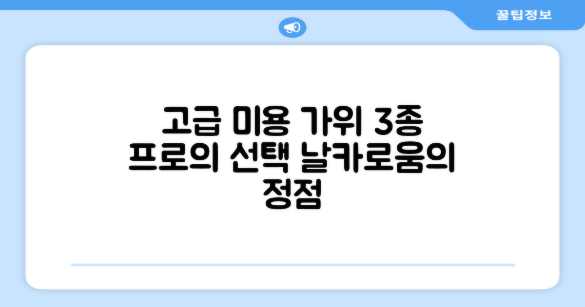 3가지 고급 미용 가위