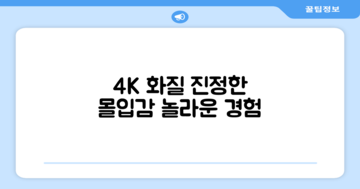 4K 화질, 진정한 몰입감은?