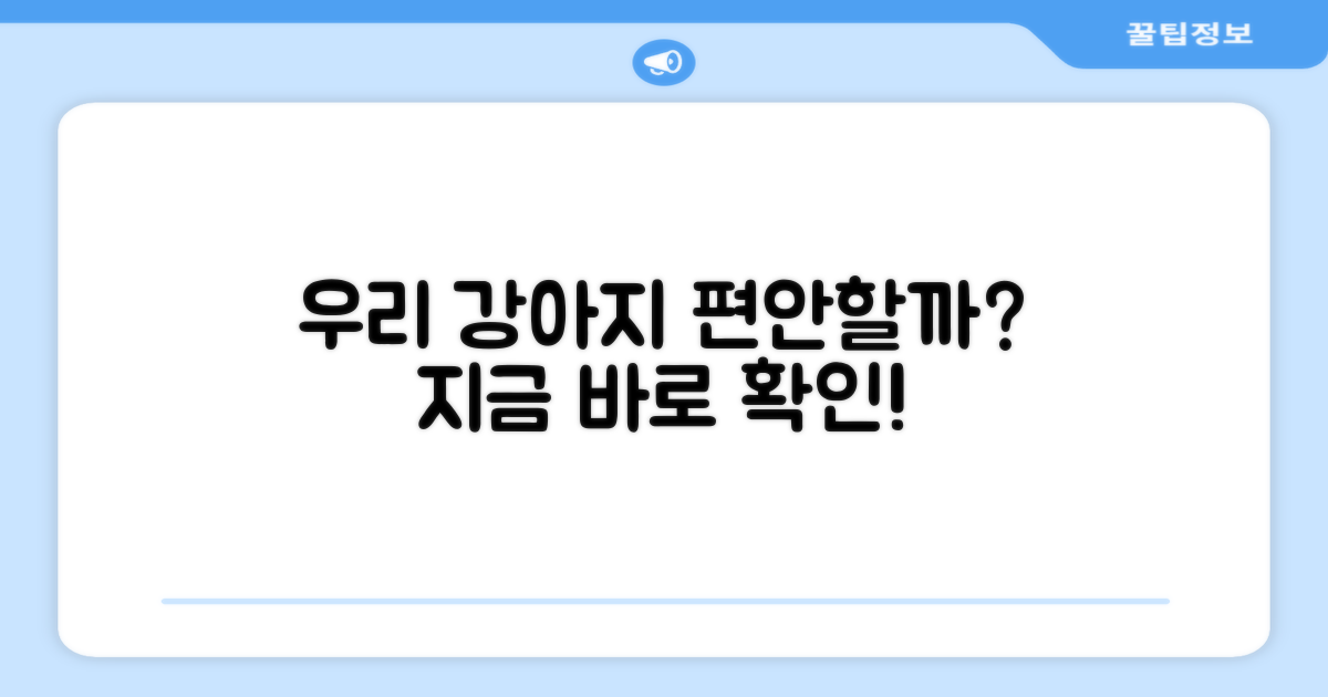 우리 강아지에게 편안할까?