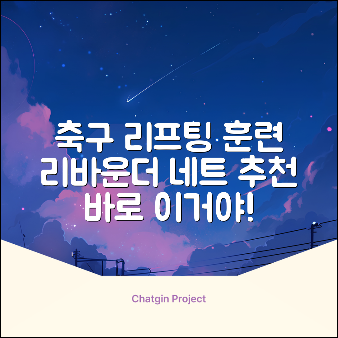 축구 리프팅 트래핑 리바운더 리바운드 네트, 1개 추천 리뷰