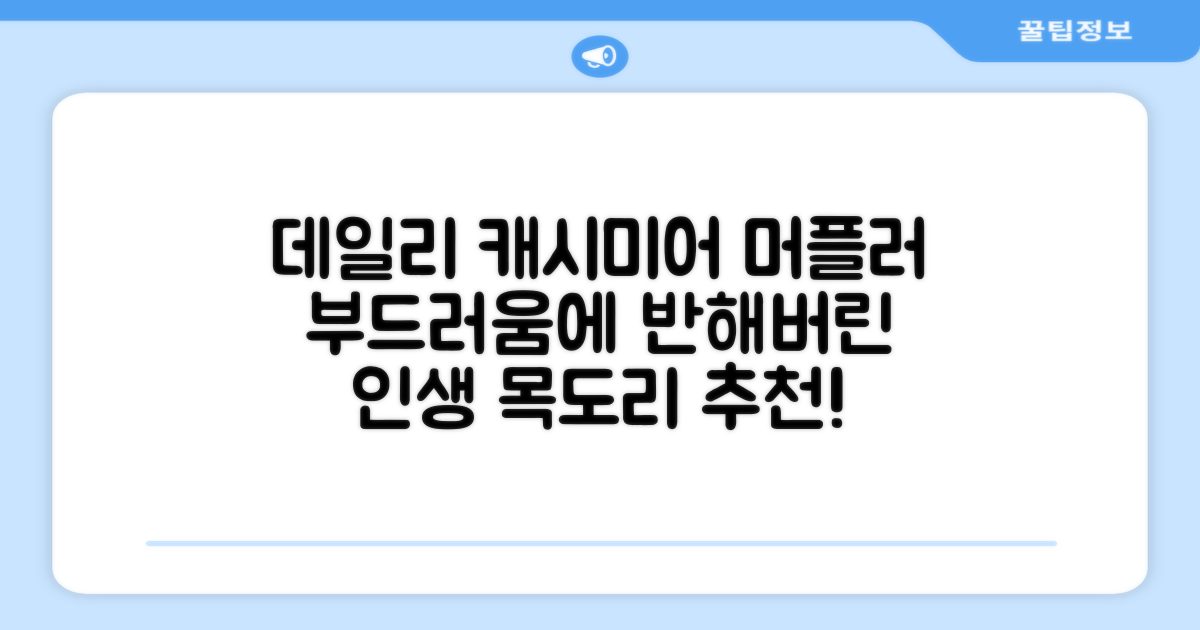 데일리퍼블릭 롱 캐시미어 머플러 목도리 넥워머 추천 리뷰