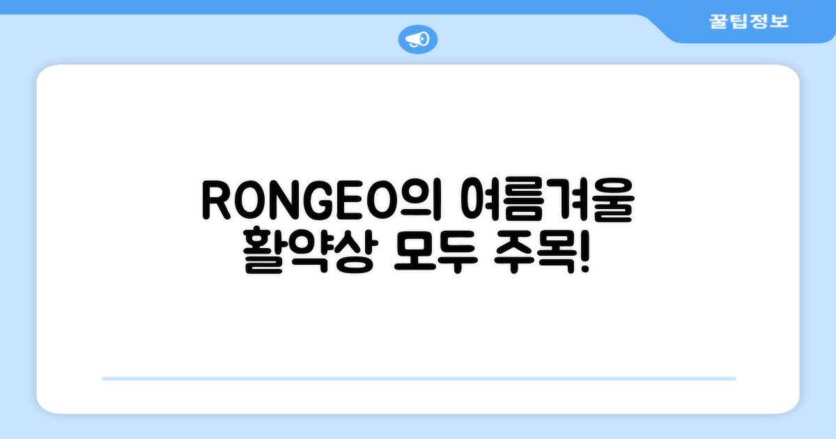 여름/겨울, RONGEO 활약상