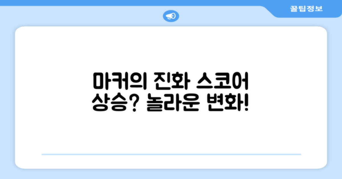 마커의 진화, 스코어 향상?