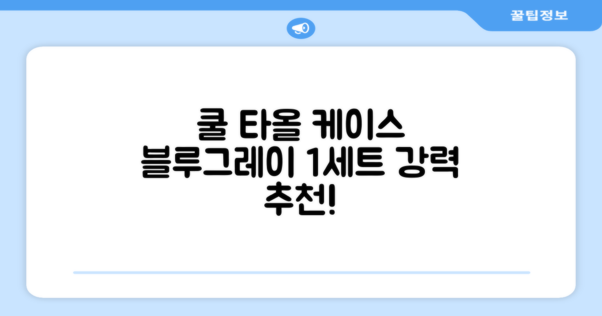 키프두잉 건식 스포츠 쿨 타올 케이스, 블루 + 그레이, 1세트 추천 리뷰