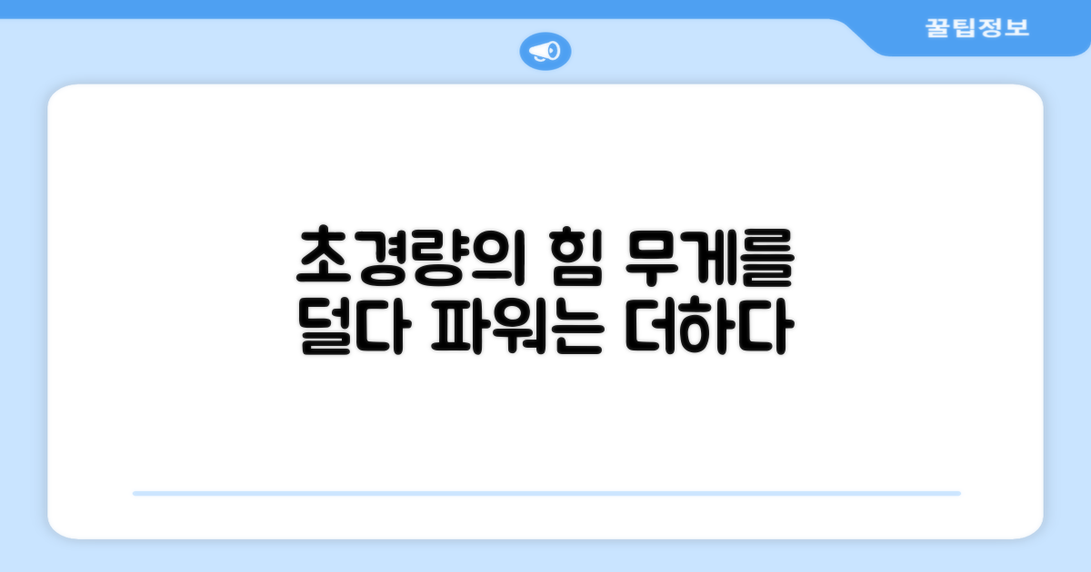 초경량이 주는 파워는?