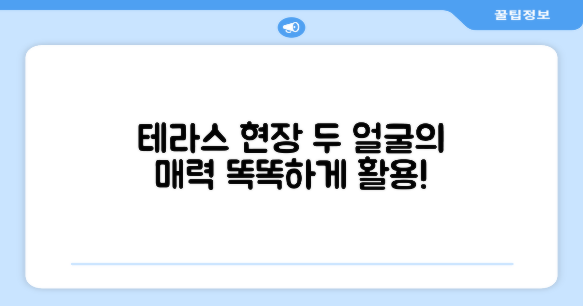 테라스/현장 2가지 활용법