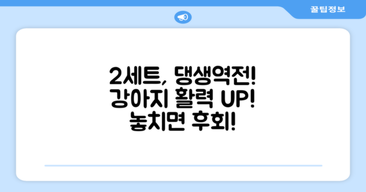 2세트로 챙기는 강아지 건강