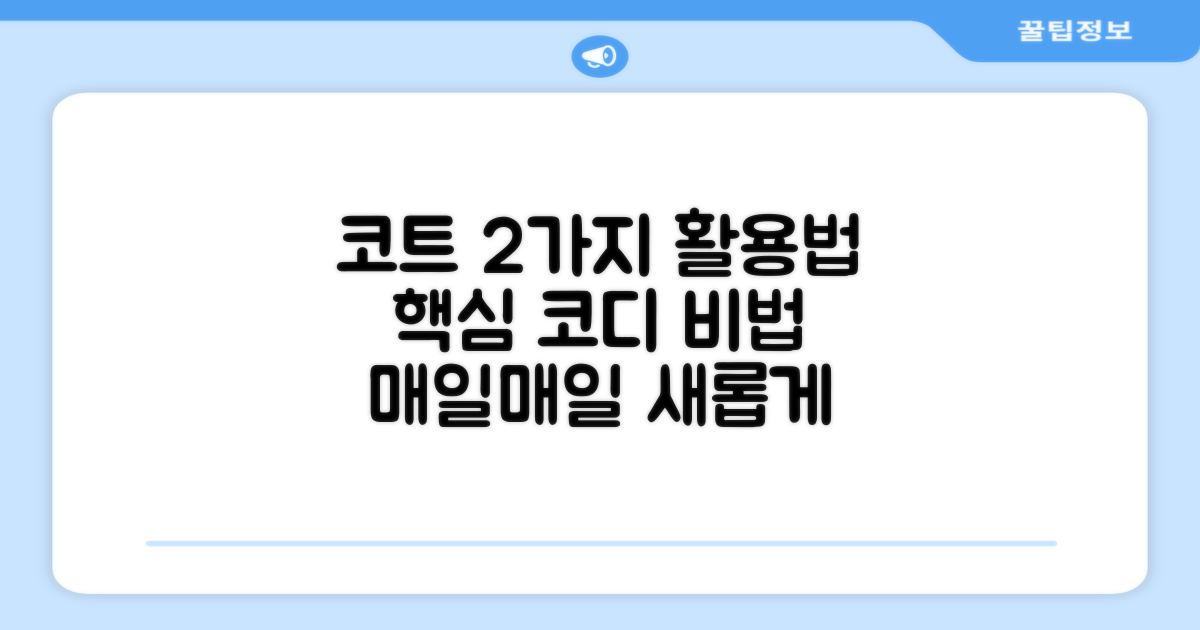 2가지 코트 활용법