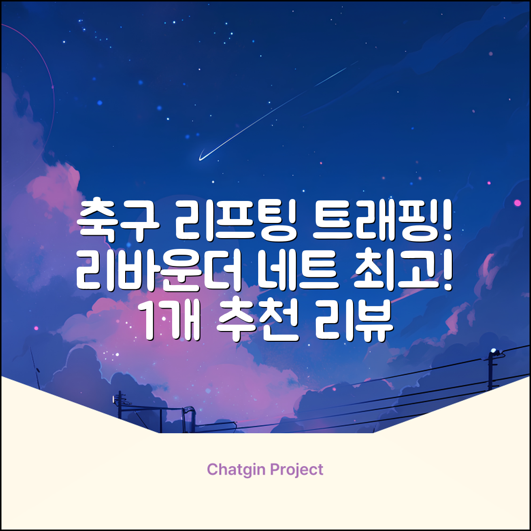 축구 리프팅 트래핑 리바운더 리바운드 네트, 1개 추천 리뷰
