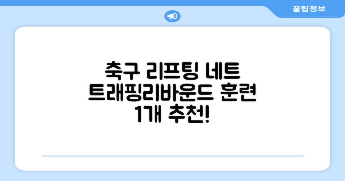 축구 리프팅 트래핑 리바운더 리바운드 네트, 1개 추천 리뷰
