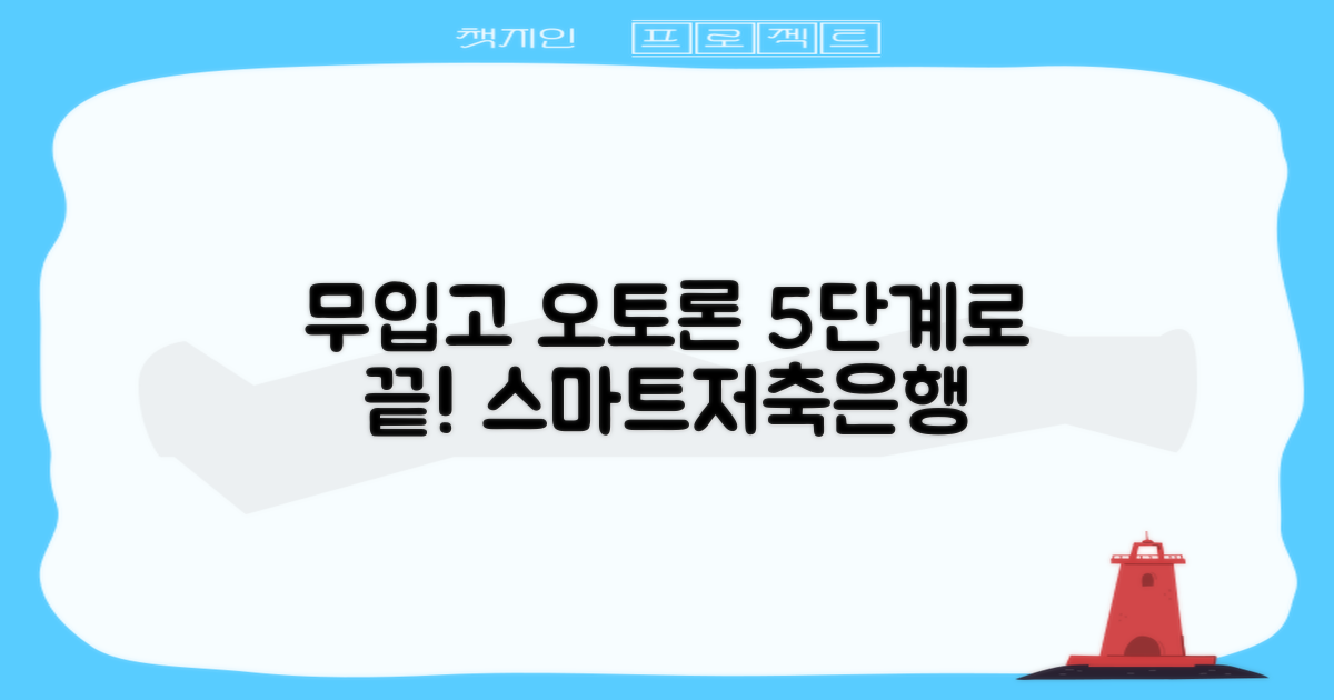 스마트저축은행 무입고 오토론, 5가지 신청 절차면 끝!