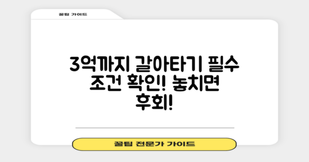 3억까지 갈아타기, 조건 확인!